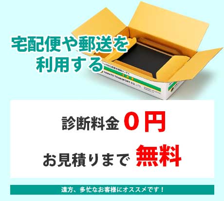 宅配便を利用して依頼品を送る
